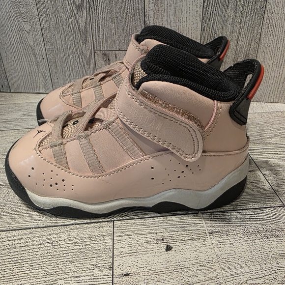 Nike Kids Light Pink Jordan Sneakers Size 7c - Picture 4 of 8